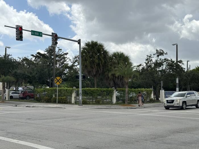 Existing conditions at Ali Baba Ave & Opa-locka Blvd