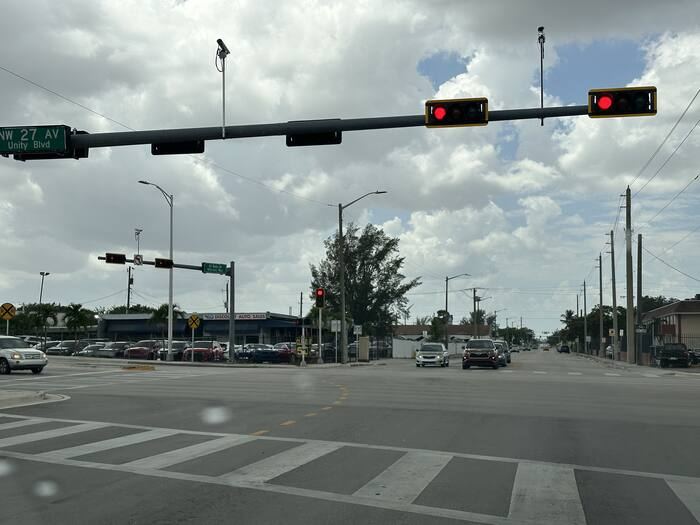 Existing conditions at NW 27th Ave & Ali Baba Ave